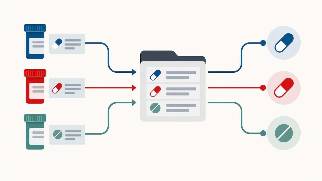 Medication records combine into one pharmacy record